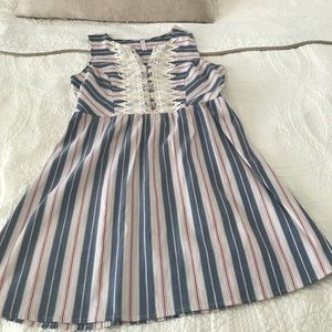 Sun dress in beautiful color palette w/ lace front